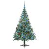 vidaXL K&uuml;nstlicher Weihnachtsbaum Gr&uuml;n 150 cm PVC und Stahl