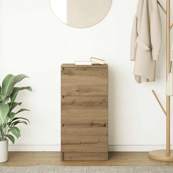 vidaXL Sideboard Artisan-Eiche 37,5x35x76 cm Holzwerkstoff