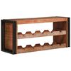 vidaXL Weinregal Braun 100 x 45 x 33 cm Massives Altholz