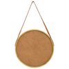 vidaXL Wandspiegel mit G&uuml;rtel 50 cm Golden
