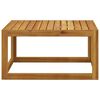 vidaXL 5-tlg. Garten-Lounge-Set mit Auflagen Creme Massivholz Akazie