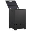 vidaXL Gasflaschenverkleidung 40 x 40 x 66 cm Stahl Schwarz