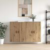 vidaXL Wandschrank 2 pcs Artisan-Eiche 69,5 x 34 x 90 cm Holzwerkstoff