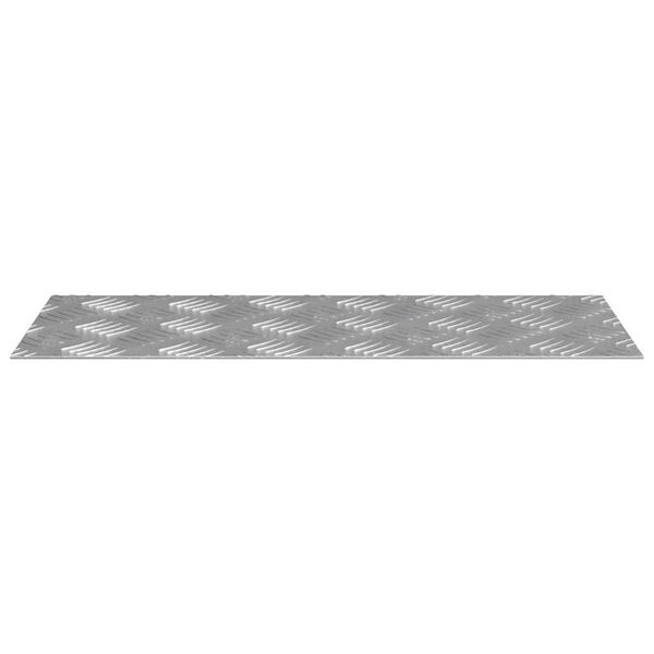 vidaXL Treppe Tritt Rechtwinklig 2 pcs Silber 50 x 20 cm Aluminium