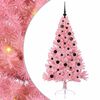 vidaXL K&uuml;nstlicher vorbeleuchteter Weihnachtsbaum Rosa 150 cm PVC