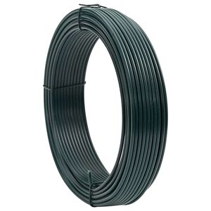 vidaXL Zaunbindedraht Gr&uuml;n 33 m PVC