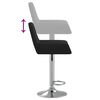 vidaXL Barhocker 2 Stk. Schwarz Stoff