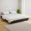 vidaXL Massivholzbett Grau 160x200 cm