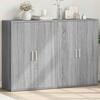 vidaXL Sideboards 2 Stk. Grau Sonoma 60x31x84 cm Holzwerkstoff