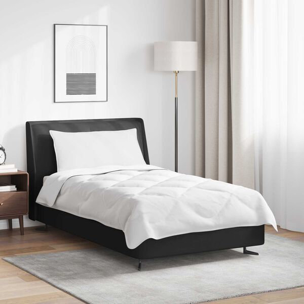 vidaXL Bettdecke mit Kissen 2 pcs Wei&szlig; Mikrofaser