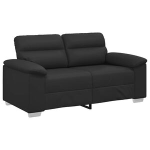 vidaXL 2-Sitzer-Sofa Schwarz 120 cm Kunstleder