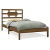 vidaXL Massivholzbett Honigbraun 90x190 cm