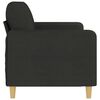 vidaXL 3-Sitzer-Sofa Schwarz 180 cm Stoff