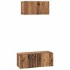 vidaXL TV-Schrankset Wandmontiert 2 pcs Altholz Holzwerkstoff