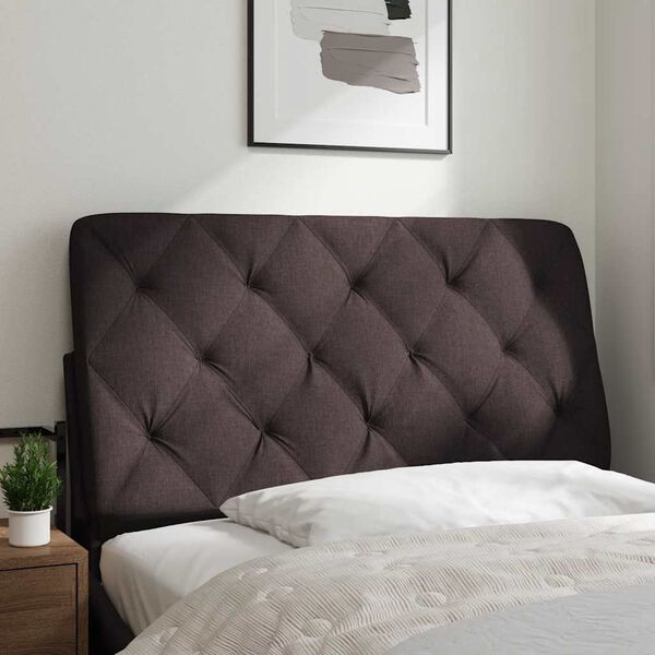 vidaXL Kopfteil-Kissen Dunkelbraun 100 cm Stoff