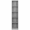 vidaXL B&uuml;cherregal 5 F&auml;cher Grau Sonoma 40x24x175 cm Holzwerkstoff