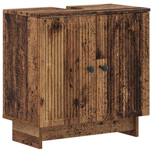 vidaXL Waschbeckenschrank EDE Altholz 59,5 x 31,5 x 59 cm