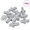 vidaXL Regalstecker 4500 stk. Silber 8,6 x 8,6 x 14,6 mm Stahl