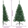 vidaXL K&uuml;nstlicher vorbeleuchteter Weihnachtsbaum Gr&uuml;n 120 cm PVC