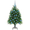 vidaXL Weihnachtsbaum mit 150 LEDs mit St&auml;nder Gr&uuml;n 120 cm PE
