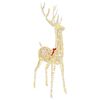 vidaXL 3D Weihnachtsrentier LOVIISA 250 LEDs Warmes Wei&szlig;