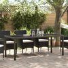vidaXL Gartentisch Schwarz 200 x 80 x 73 cm Metall