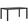 vidaXL Gartentisch 150x90x72 cm PP Anthrazit