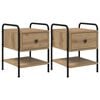 vidaXL Nachttisch 2 Stk. Artisan-Eiche 35 x 36,5 x 47 cm Holzwerkstoff