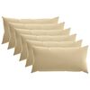 vidaXL Kissenbezug 6 pcs HEERLEN Beige 40 x 70 cm Polyester