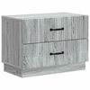 vidaXL Nachttisch Graues Sonoma 62 x 34,5 x 44,5 cm Holzwerkstoff