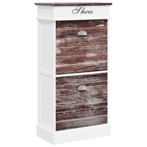 vidaXL Schuhschrank Braun 50 x 28 x 98 cm Paulownia Holz
