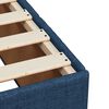 vidaXL Boxspringbett mit Matratze Blau 120x190 cm Stoff