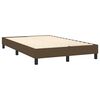 vidaXL Boxspringbett mit Matratze & LED Dunkelbraun 120x200 cm Stoff