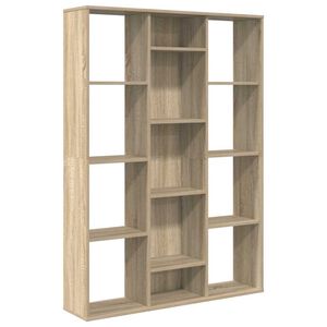 vidaXL Raumteiler/B&uuml;cherregal Sonoma-Eiche 100x24x140 cm Holzwerkstoff