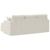 vidaXL Sofa Creme 198 x 134 x 80 cm Samt