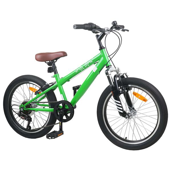 vidaXL Kids Mountain Bike 20 Zoll 6-Speed f&uuml;r 5-8 Jahre alt Gr&uuml;n