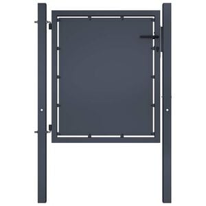 vidaXL Gartentor aus Stahl 100 x 75 cm Anthrazit