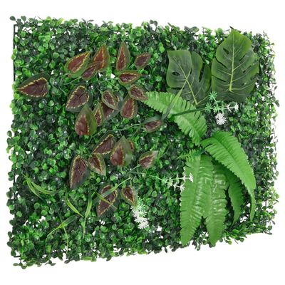  vidaXL Sichtschutz aus Kunstpflanzen 6 Stk. Grün 40x60 cm