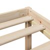 vidaXL Massivholzbett mit Regal ohne Matratze 90x200 cm Kiefer