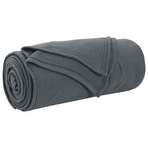 vidaXL Wohndecke Dunkelgrau 270 x 240 cm 0.86 kg Fleece