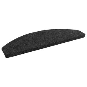 vidaXL Selbstklebende Treppenschoner 15 stk. 80 x 28 x 3,5 cm Schwarz