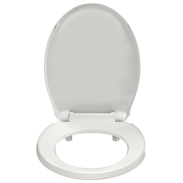 vidaXL Toilettensitz mit Absenkautomatik Wei&szlig; Oval