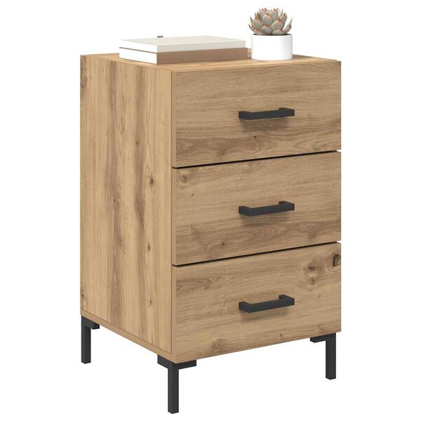 vidaXL Nachttisch Artisan-Eiche 40 x 40 x 66 cm Holzwerkstoff