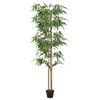 vidaXL Bambusbaum K&uuml;nstlich 1520 Bl&auml;tter 200 cm Gr&uuml;n