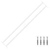 vidaXL Sicherheitsgitter f&uuml;r Fenster mit 2 Querstangen 93-174 cm