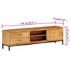 vidaXL TV-Schrank Massivholz Mango 140x30x40 cm