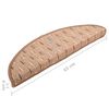 vidaXL Treppenmatten 15 Stk. Braun 65x21x4 cm