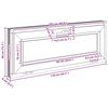 vidaXL Kellerfenster RISOR 110x40 cm Kipp 2-fach Verglasung Anthrazit