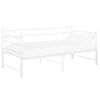 vidaXL Tagesbett Ausziehbar Wei&szlig; Metall 90x200 cm