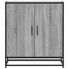 vidaXL Sideboard Grau Sonoma 68x35x76 cm Holzwerkstoff und Metall